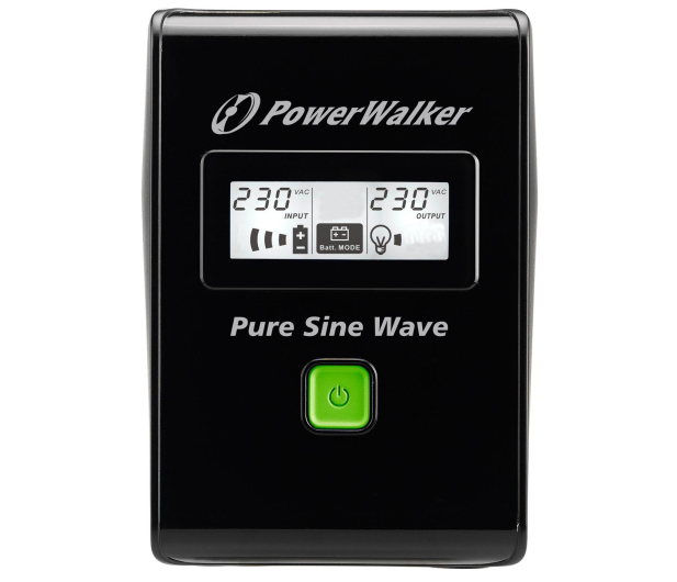 IMPAKT NEW UPS POWER WALKER 600VA 2X PL 230V, PURE SINE WAVE - 253672 - zdjęcie 2